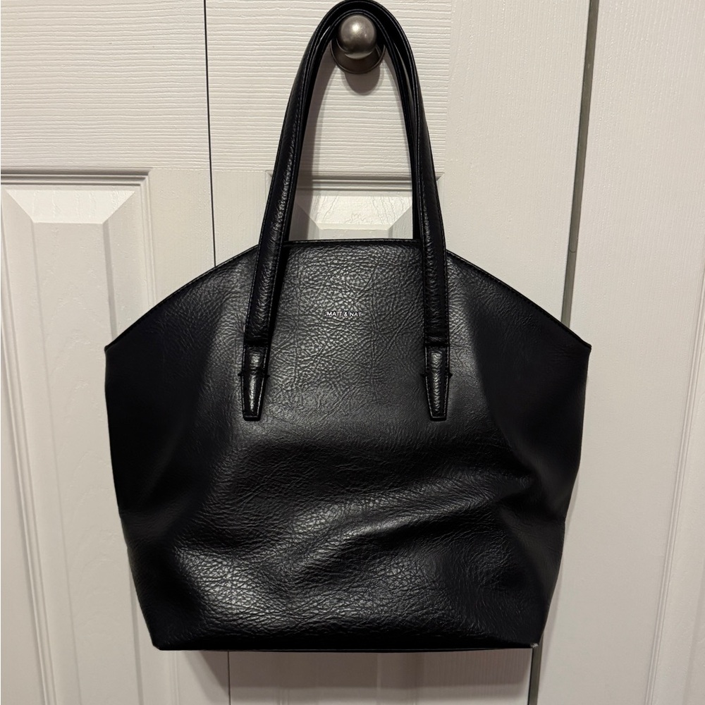 Matt & Nat Black Vegan Leather Tote